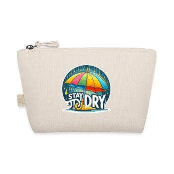 Stay Dry - Umbrella Illustration - Organic Pouch - nature - Front