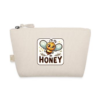 Oh Honey - Bees Illustration - Organic Pouch - nature - Front