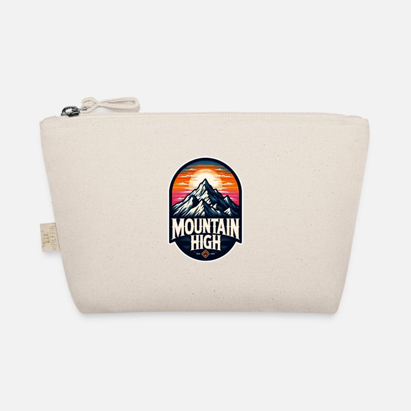 Mountain High - Berg Illustration Bio-Täschchen