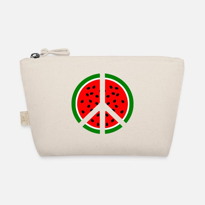 Wassermelone melone peacezeichen - Bio-Täschchen - Natur