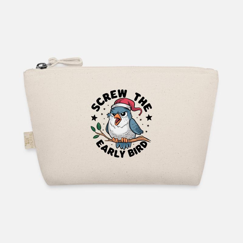 Der frühe Vogel kann mich mal Bio-Täschchen