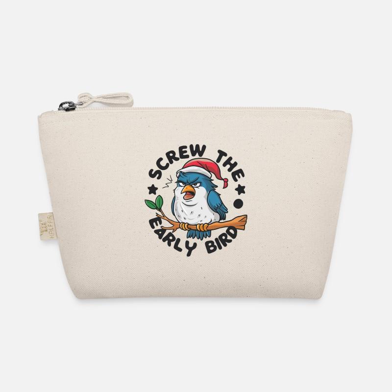 Der frühe Vogel kann mich mal Bio-Täschchen