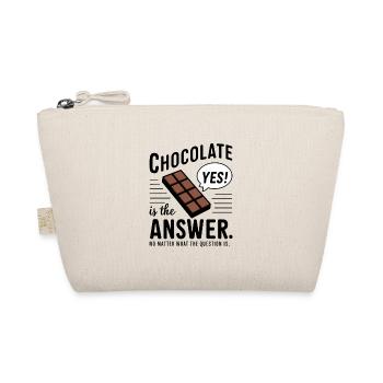 Le chocolat est la réponse. Peu importe la question - Trousse biologique - nature - Devant