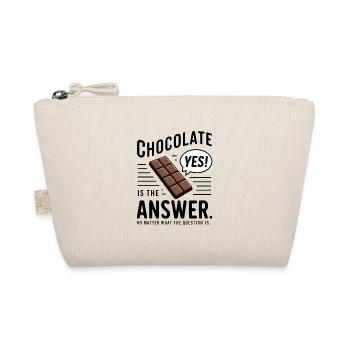 Le chocolat est la réponse. Peu importe la question - Trousse biologique - nature - Devant