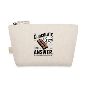 Le chocolat est la réponse. Peu importe la question - Trousse biologique - nature - Devant