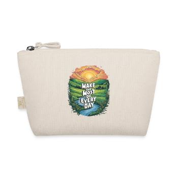 Make the most of every day - Organic Pouch - nature - Front