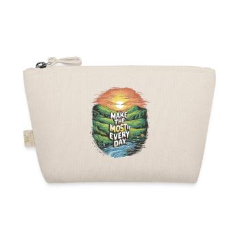 Make the most of every day - Organic Pouch - nature - Front