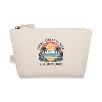 Sonne, Strand und Meer - mein Lebenselixier - Bio-Täschchen - Natur - Vorne