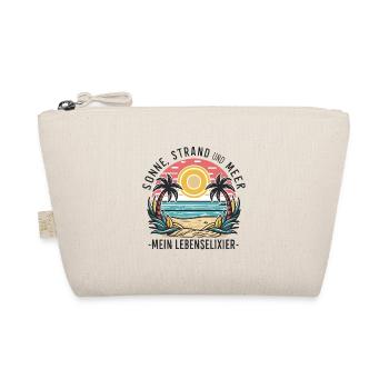 Sonne, Strand und Meer - mein Lebenselixier - Bio-Täschchen - Natur - Vorne