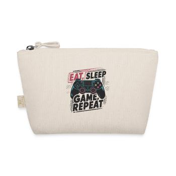 Eat, Sleep, Game, Repeat - Organic Pouch - nature - Front