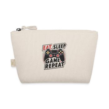 Eat, Sleep, Game, Repeat - Organic Pouch - nature - Front