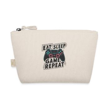 Eat, Sleep, Game, Repeat - Organic Pouch - nature - Front