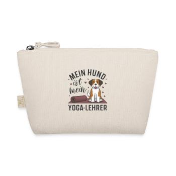 Mein Hund ist mein Yoga-Lehrer - Bio-Täschchen - Natur - Vorne