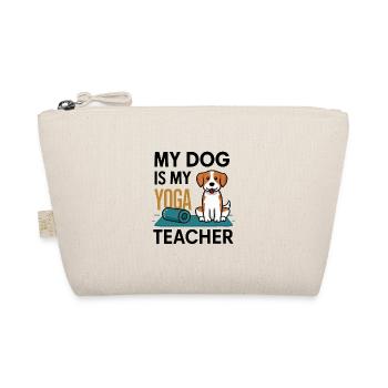 Mein Hund ist mein Yoga-Lehrer - Bio-Täschchen - Natur - Vorne