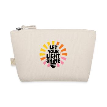 Let Your Light Shine – Glowing Light Bulb - Organic Pouch - nature - Front