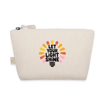 Let Your Light Shine – Glowing Light Bulb - Organic Pouch - nature - Front