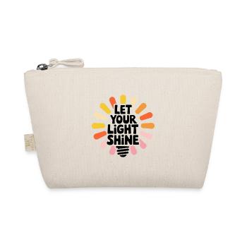 Let Your Light Shine – Leuchtende Glühbirne - Bio-Täschchen - Natur - Vorne