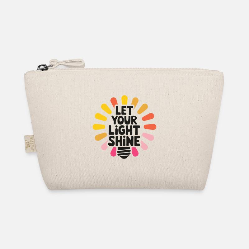 Let Your Light Shine – Glowing Light Bulb Organic Pouch