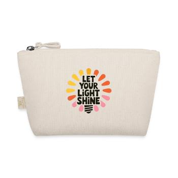 Let Your Light Shine – Glowing Light Bulb - Organic Pouch - nature - Front