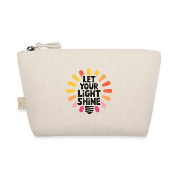 Let Your Light Shine – Glowing Light Bulb - Organic Pouch - nature - Front