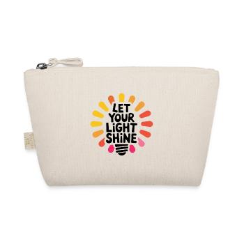 Let Your Light Shine – Glowing Light Bulb - Organic Pouch - nature - Front