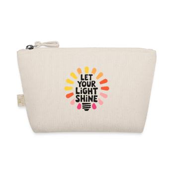 Let Your Light Shine – Glowing Light Bulb - Organic Pouch - nature - Front