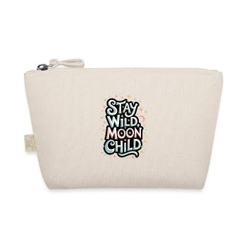 "Stay Wild, Moon Child – Mond und Sterne" - Bio-Täschchen - Natur - Vorne