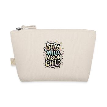 "Stay Wild, Moon Child – Mond und Sterne" - Bio-Täschchen - Natur - Vorne