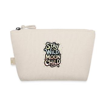 "Stay Wild, Moon Child – Mond und Sterne" - Bio-Täschchen - Natur - Vorne