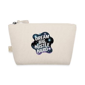 Dream Big, Hustle Hard – Nachthimmel - Bio-Täschchen - Natur - Vorne