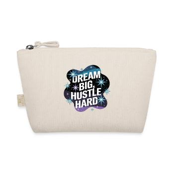 Dream Big, Hustle Hard – Nachthimmel - Bio-Täschchen - Natur - Vorne