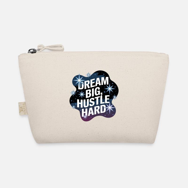Dream Big, Hustle Hard – Nachthimmel Bio-Täschchen