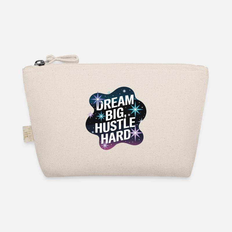 Dream Big, Hustle Hard – Nachthimmel Bio-Täschchen