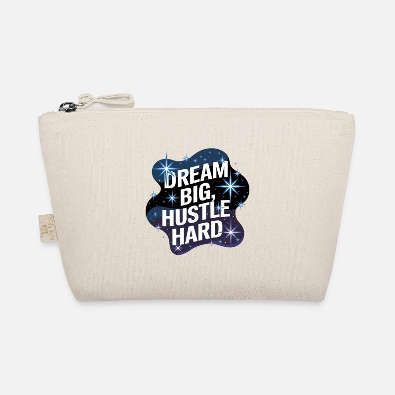 Dream Big, Hustle Hard – Nachthimmel Bio-Täschchen