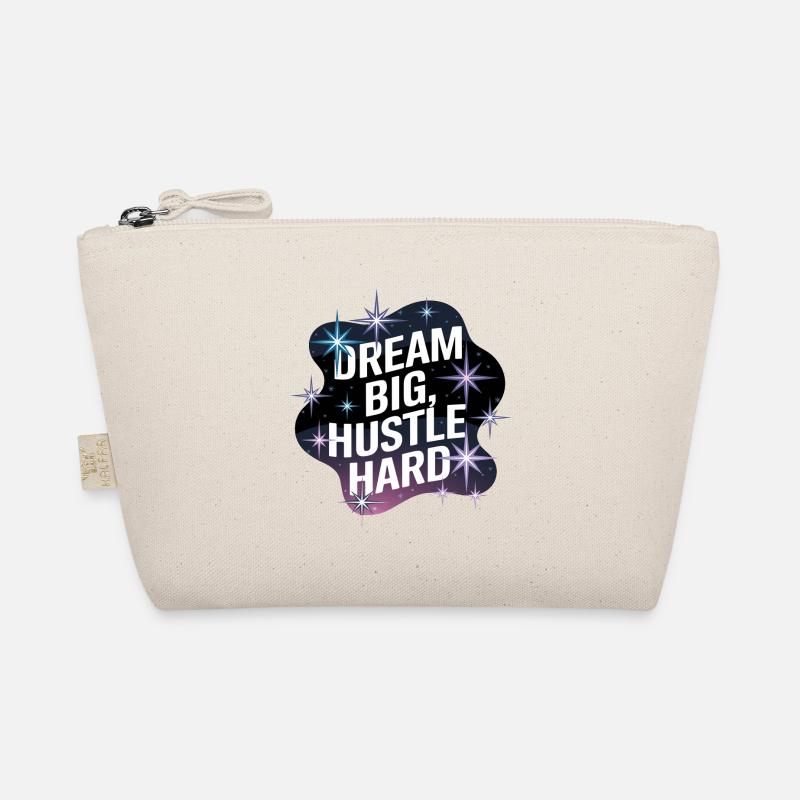 Dream Big, Hustle Hard – Nachthimmel Bio-Täschchen