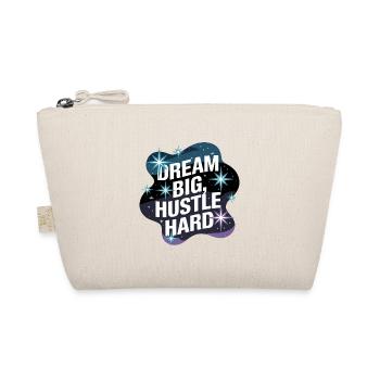 Dream Big, Hustle Hard – Nachthimmel - Bio-Täschchen - Natur - Vorne