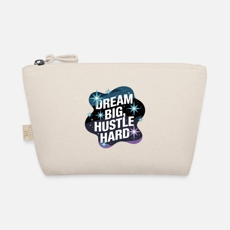 Dream Big, Hustle Hard – Nachthimmel Bio-Täschchen