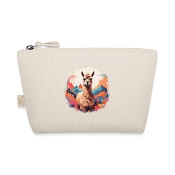 Alpaga Lama Cool magnifique fond - Trousse biologique - nature - Devant