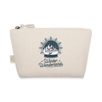 Winter Wonderland – Snow Globe with Village - Organic Pouch - nature - Front