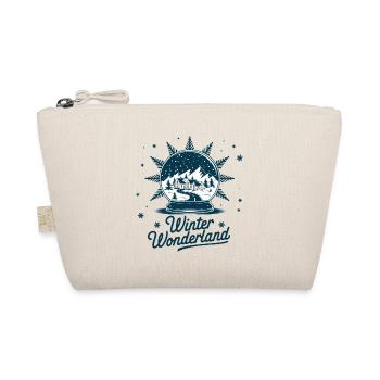 Winter Wonderland – Snow Globe with Village - Organic Pouch - nature - Front