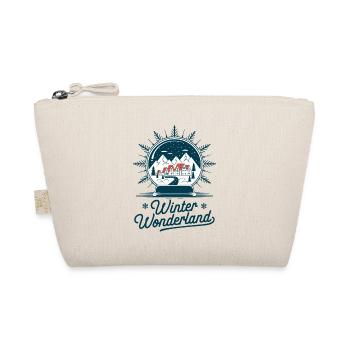 Winter Wonderland – Snow Globe with Village - Organic Pouch - nature - Front