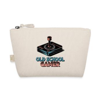 Old School Gamer – Retro Joystick - Organic Pouch - nature - Front