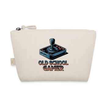 Old School Gamer – Retro Joystick - Organic Pouch - nature - Front