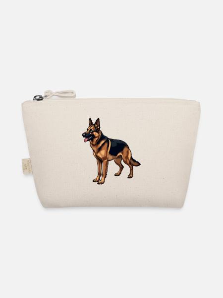 Deutscher Schäferhund German Shepherd dog Owczarek - Bio-Täschchen - Natur - Vorne