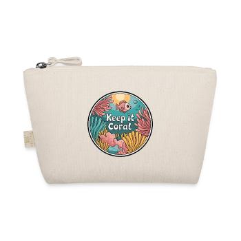 Keep It Coral – Saving Coral Reef, Marine Conservation - Organic Pouch - nature - Front