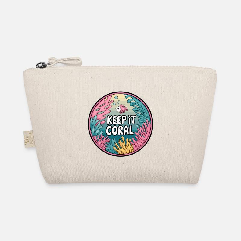 Keep It Coral – Saving Coral Reef, Marine Conservation Organic Pouch