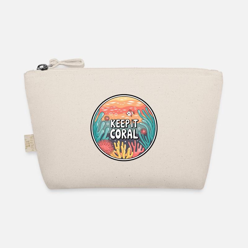 Keep It Coral – Saving Coral Reef, Marine Conservation Organic Pouch