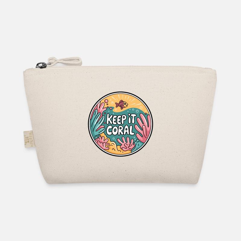 Keep It Coral – Saving Coral Reef, Marine Conservation Organic Pouch