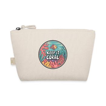 Keep It Coral – Saving Coral Reef, Marine Conservation - Organic Pouch - nature - Front