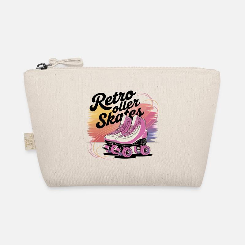 Retro Roller Skates – 80s Vibes Bio-Täschchen